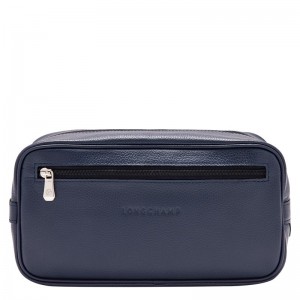 Navy Longchamp Le Foulonné Men Toiletry Bags | Ksa-637ZVPYHO