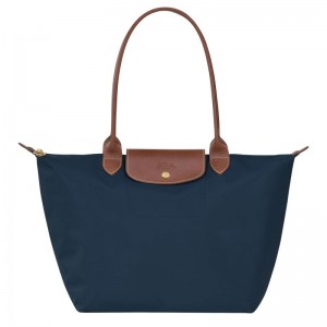 Navy Longchamp Le Pliage Original L Women Tote Bag | Ksa-408SVDPQW