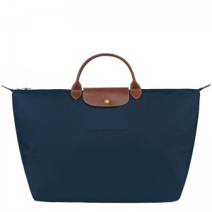 Navy Longchamp Le Pliage Original L Women Travel Bag | Ksa-805KCVNLJ