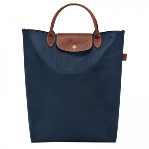 Navy Longchamp Le Pliage Original M Women Tote Bag | Ksa-709GXRDFP