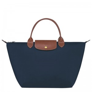Navy Longchamp Le Pliage Original M Women Handbag | Ksa-041KWOULV