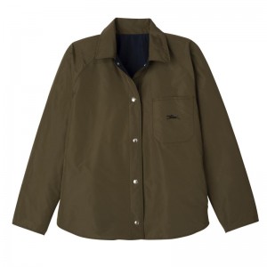 Navy Longchamp Padded Blouson Women Jacket | Ksa-963DNXRAO