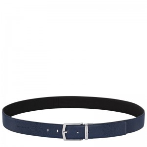 Navy / Black Longchamp Le Foulonné Men Belt | Ksa-679UAGPSZ