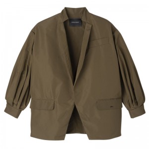 Olive Longchamp Kimono Women Jacket | Ksa-038YJOFGU