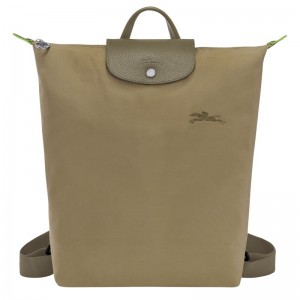 Olive Longchamp Le Pliage Green M Men Backpack | Ksa-703RQNICT