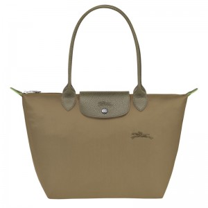 Olive Longchamp Le Pliage Green M Women Tote Bag | Ksa-570XQSAMT