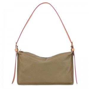 Olive Longchamp Smoothie M Women Crossbody Bag | Ksa-461RKOWLV