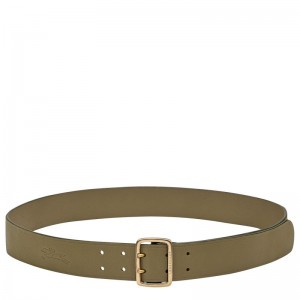 Olive / Multicolor Longchamp Leather Women Belt | Ksa-079BFGZIL