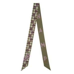 Olive / Multicolor Longchamp The Bucolic Escapade Women Headband | Ksa-309HXKBIT