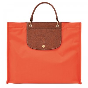Orange Longchamp Cabas L Women Tote Bag | Ksa-586JEHIGY
