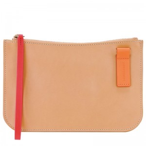 Orange Longchamp Le Foulonné Women Pouch | Ksa-421NZXAVF