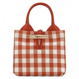 Orange Longchamp Le Roseau Xs Women Handbag | Ksa-379DVNESJ