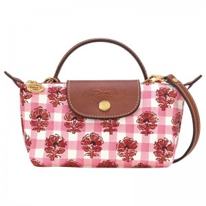 Pink Longchamp Le Pliage Collection Xs Women Pouch | Ksa-941ZQLNBG