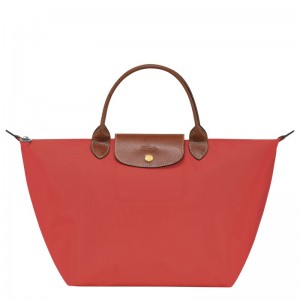 Pink Longchamp Le Pliage Original M Women Handbag | Ksa-156SZDMPF