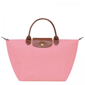 Pink Longchamp Le Pliage Original M Women Handbag | Ksa-204ECOLIP