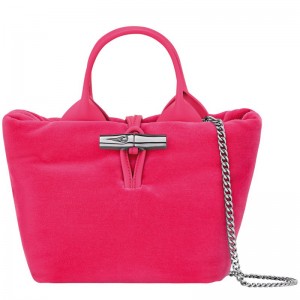 Pink Longchamp Le Roseau Xs Women Handbag | Ksa-280ODRLBX