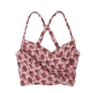 Pink Longchamp Vichy Print Veil Women Top | Ksa-527SDJEHK