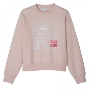 Rose Longchamp Jersey Women Sweatshirt | Ksa-463TGSDKE