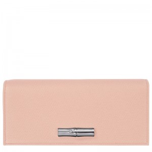 Rose Longchamp Le Roseau Flap Women Wallet | Ksa-705PKWDXL