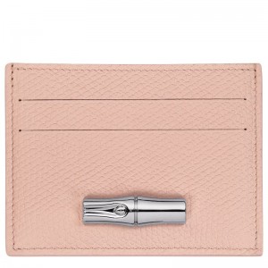Rose Longchamp Le Roseau Women Card Holder | Ksa-203ZKIYUG