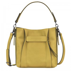 Yellow Longchamp 3D S Women Crossbody Bag | Ksa-673XZYLIS