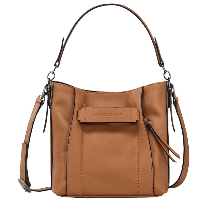Beige Longchamp 3D S Women Crossbody Bag | Ksa-703AFNDYX