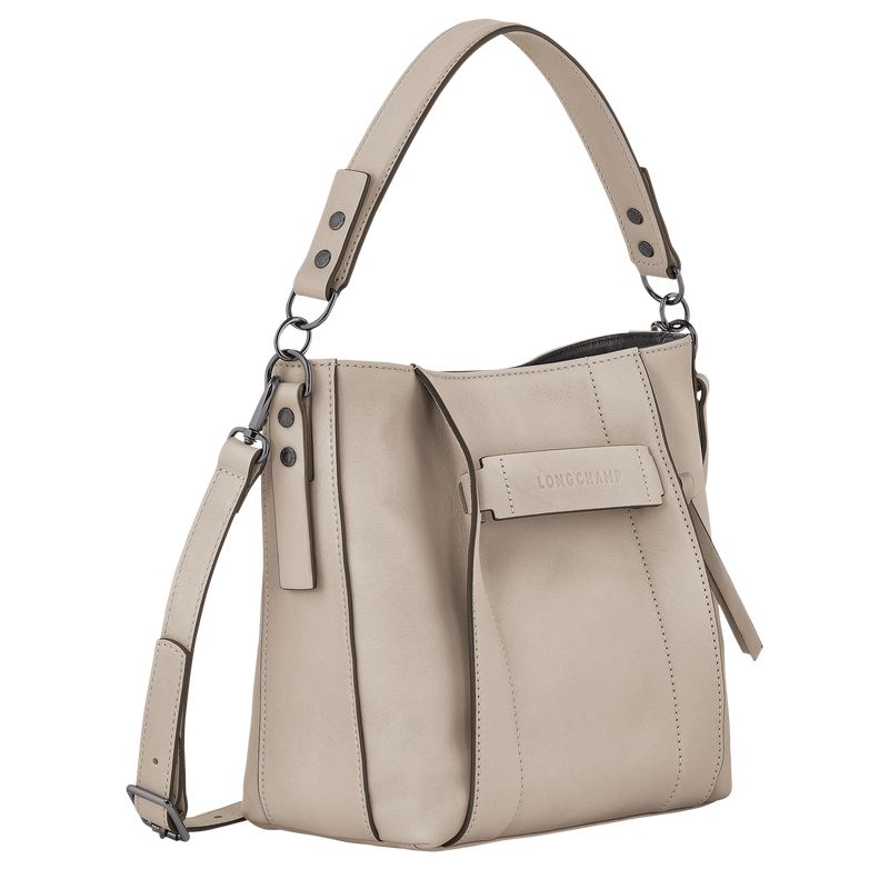 Beige Longchamp 3D S Women Crossbody Bag | Ksa-579KXCWLO