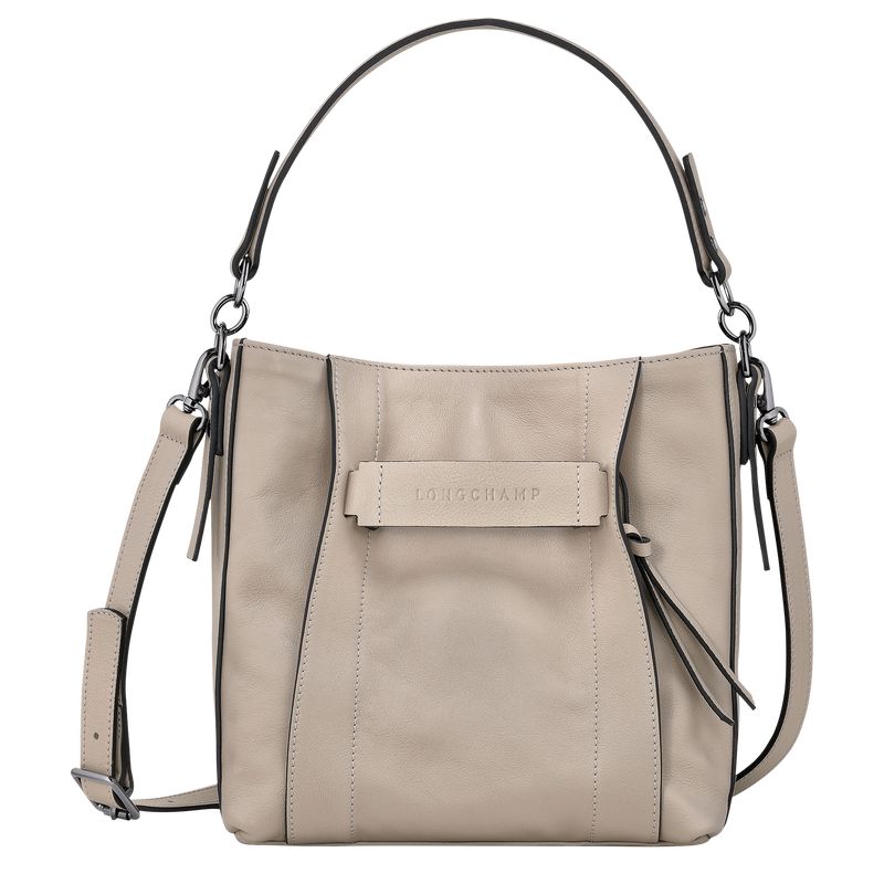 Beige Longchamp 3D S Women Crossbody Bag | Ksa-579KXCWLO