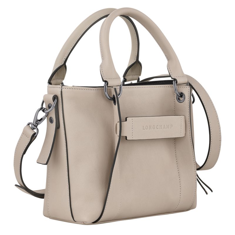 Beige Longchamp 3D S Women Handbag | Ksa-547PZTGEM