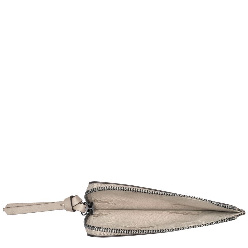 Beige Longchamp 3D Women Card Holder | Ksa-572AWYICD