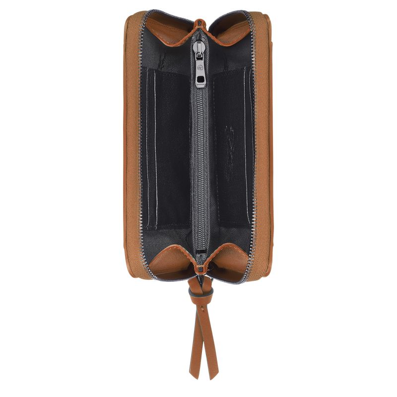 Beige Longchamp 3D Women Wallet | Ksa-287RIPJSA