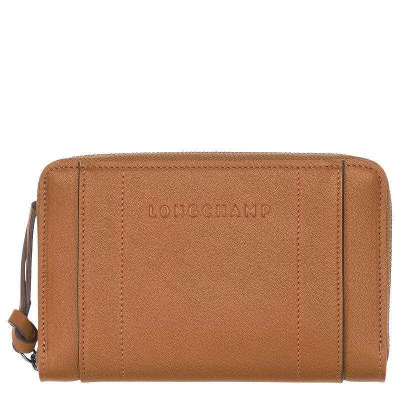 Beige Longchamp 3D Women Wallet | Ksa-287RIPJSA
