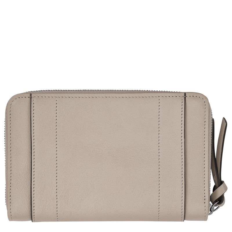 Beige Longchamp 3D Women Wallet | Ksa-397EAGPHL