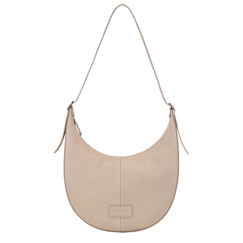 Beige Longchamp Essential L Women Crossbody Bag | Ksa-936HTKCRX
