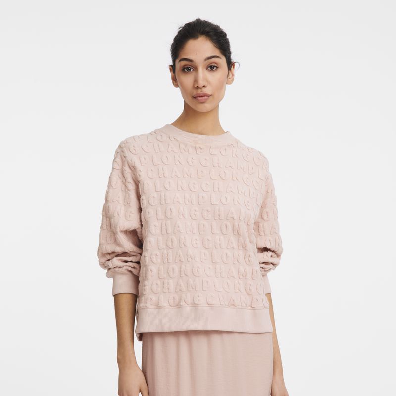 Beige Longchamp Jersey Women Sweatshirt | Ksa-079LXKYVJ