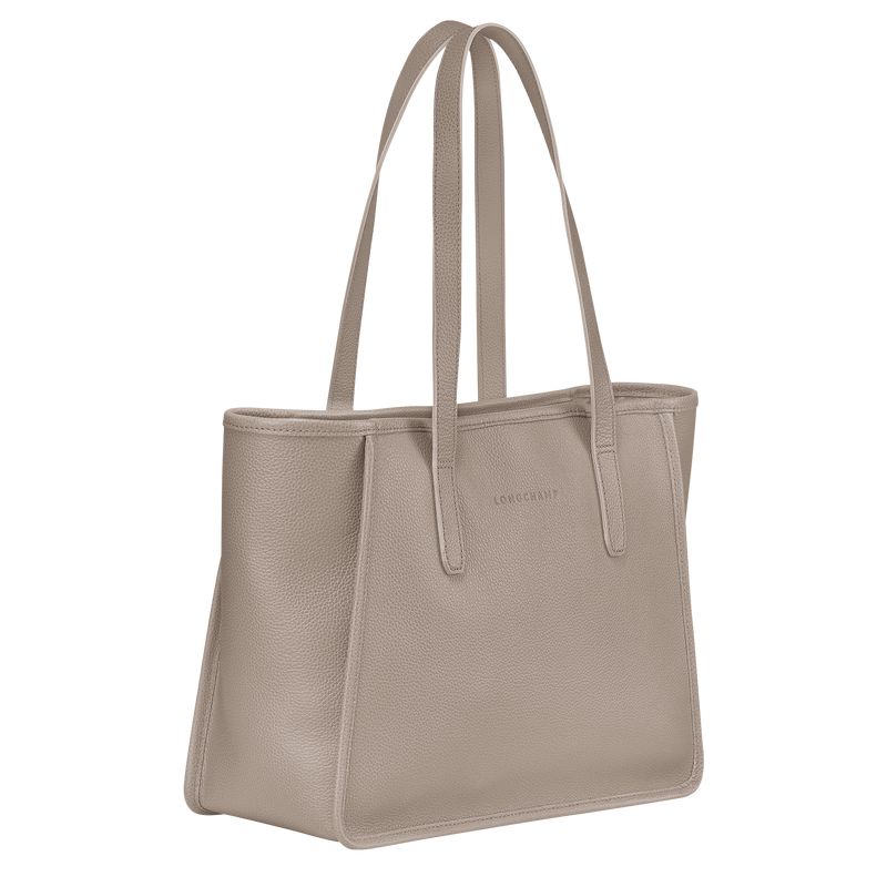 Beige Longchamp Le Foulonné L Women Tote Bag | Ksa-456WHSMIB