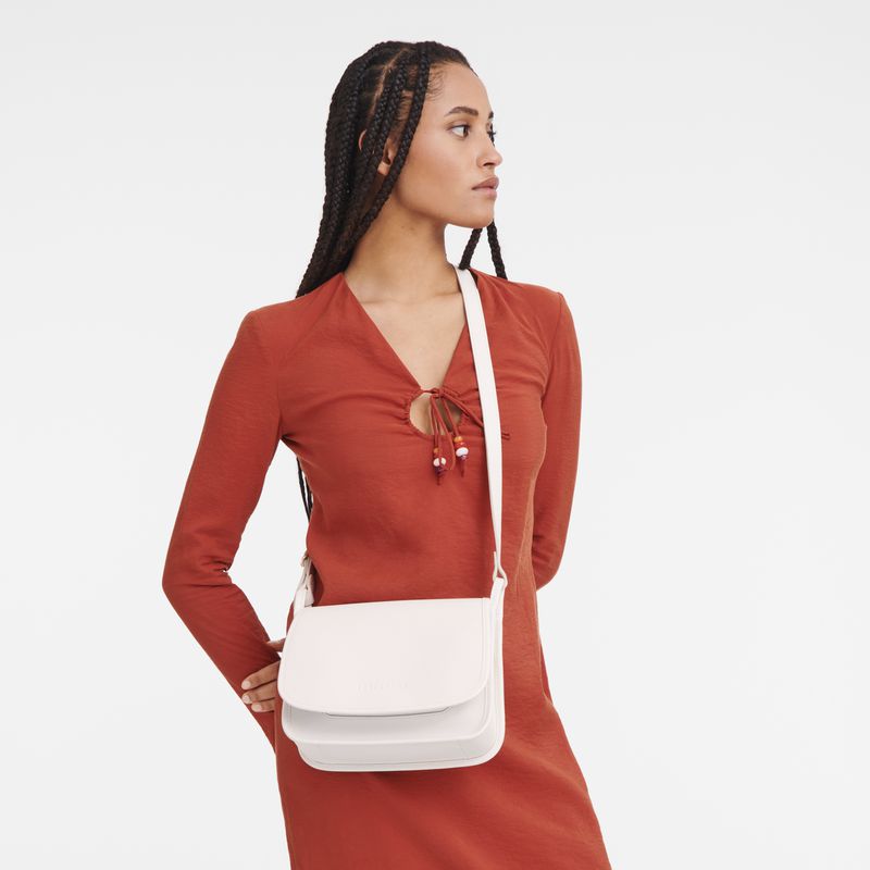 Beige Longchamp Le Foulonné M Women Crossbody Bag | Ksa-019TYMEPW