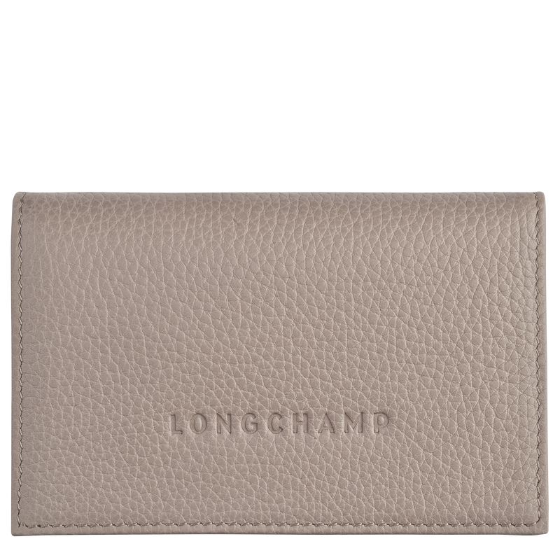 Beige Longchamp Le Foulonné Men Card Holder | Ksa-074JMLZCU