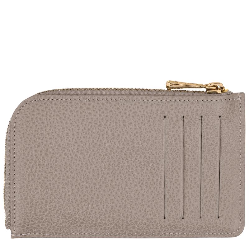 Beige Longchamp Le Foulonné Men Card Holder | Ksa-549ACIXDP