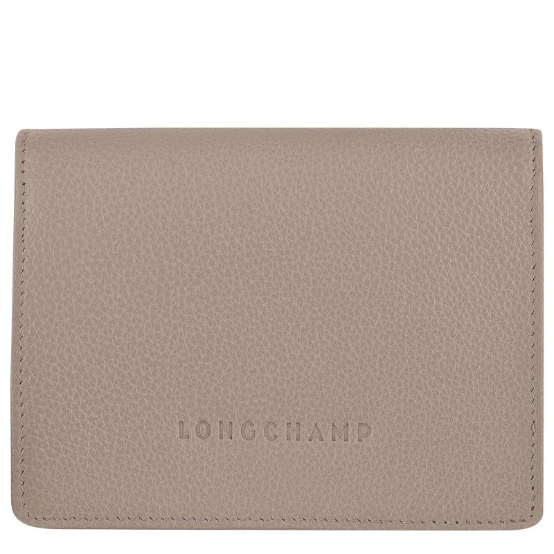 Beige Longchamp Le Foulonné Men Wallet | Ksa-108VBCYJP