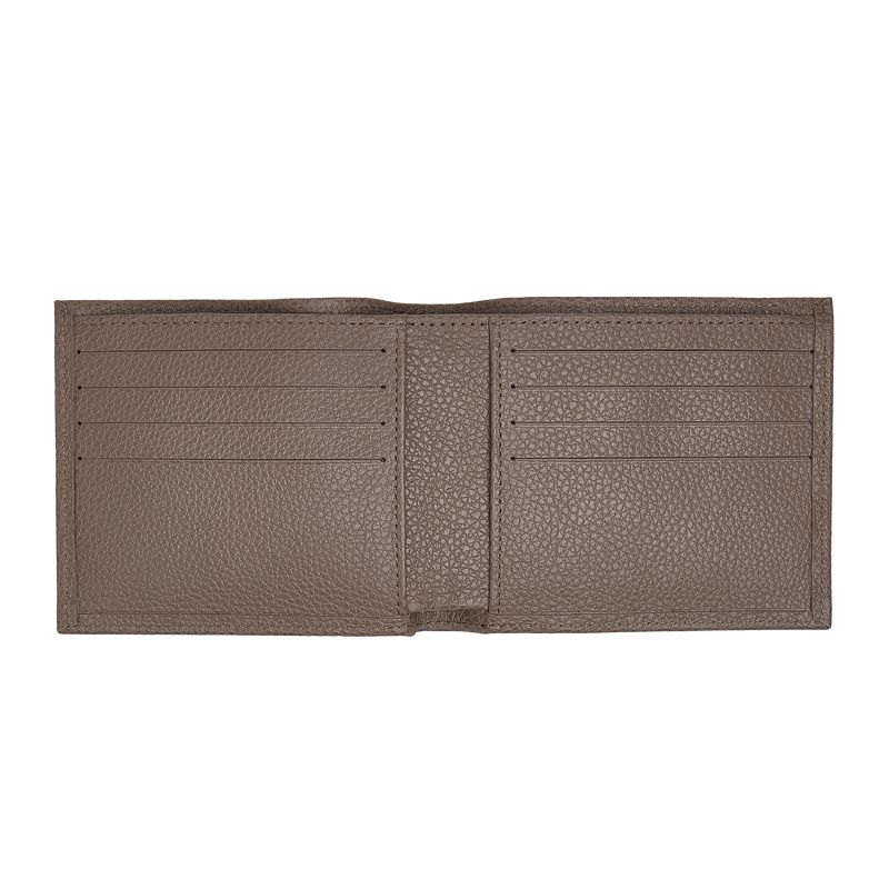 Beige Longchamp Le Foulonné Men Wallet | Ksa-719KRDUIG