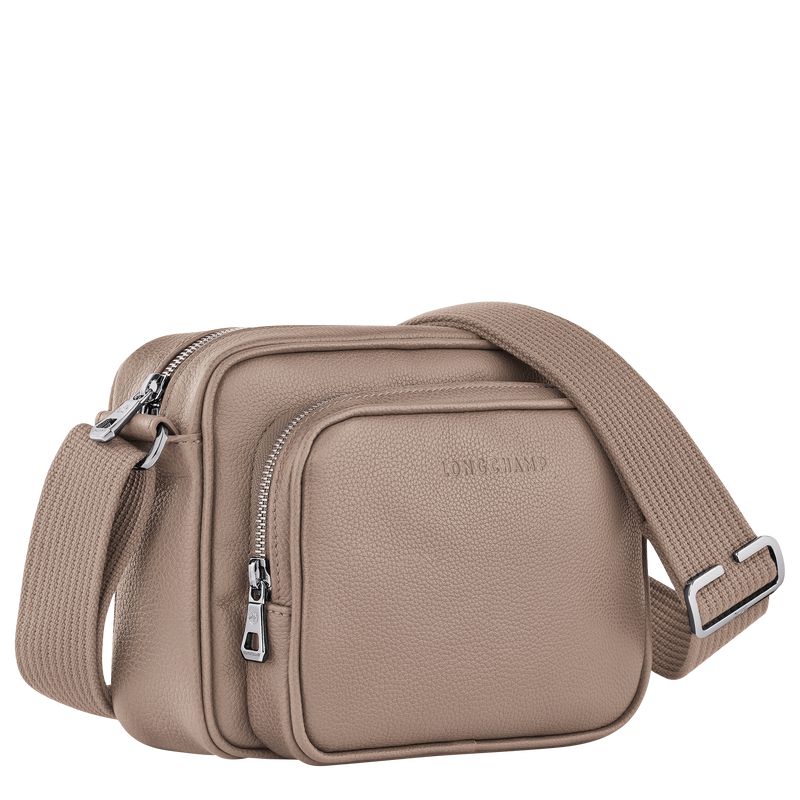 Beige Longchamp Le Foulonné S Camera Men Crossbody Bag | Ksa-906ITEBYJ