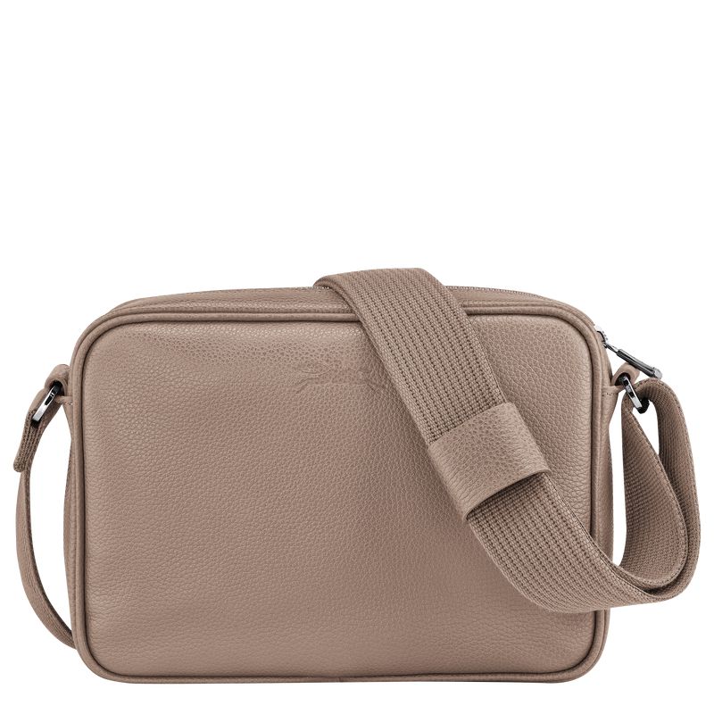 Beige Longchamp Le Foulonné S Camera Men Crossbody Bag | Ksa-906ITEBYJ