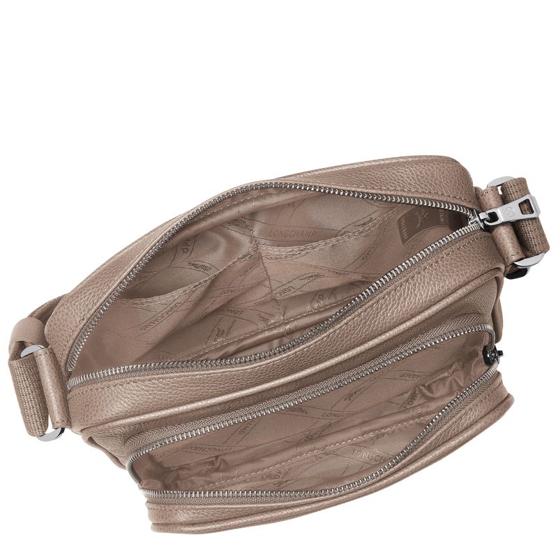 Beige Longchamp Le Foulonné S Camera Men Crossbody Bag | Ksa-906ITEBYJ