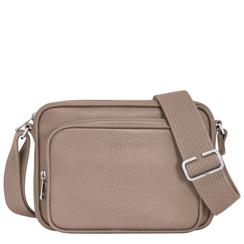 Beige Longchamp Le Foulonné S Camera Men Crossbody Bag | Ksa-906ITEBYJ