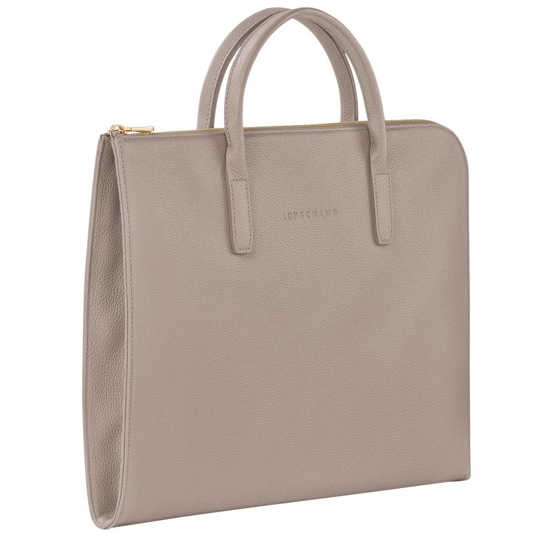 Beige Longchamp Le Foulonné S Men Briefcase | Ksa-987TCDFOE