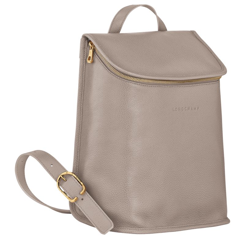 Beige Longchamp Le Foulonné Women Backpack | Ksa-936QDAUXY