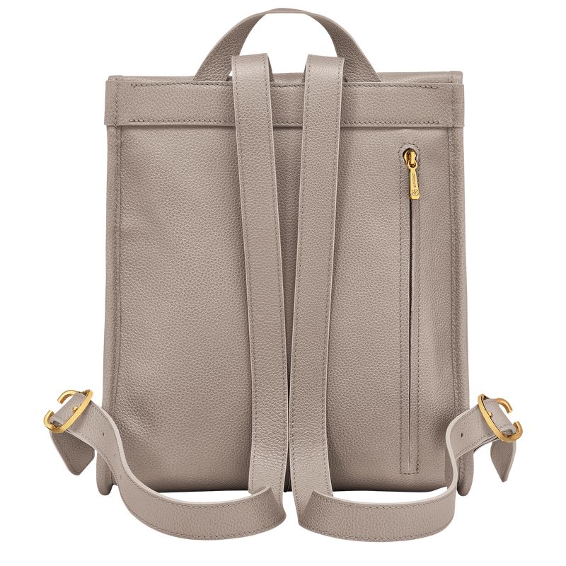 Beige Longchamp Le Foulonné Women Backpack | Ksa-936QDAUXY