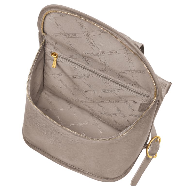 Beige Longchamp Le Foulonné Women Backpack | Ksa-936QDAUXY