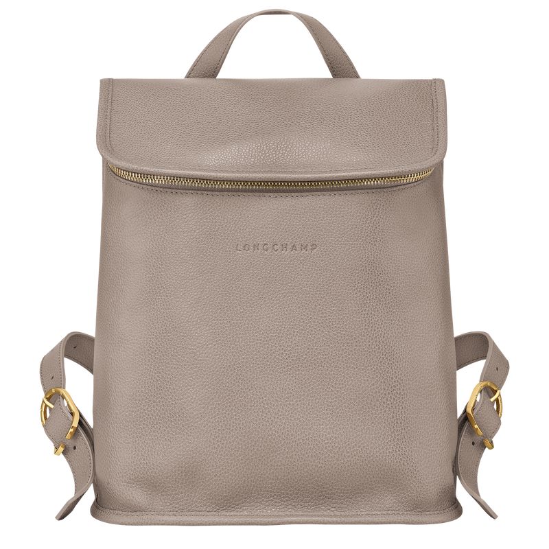 Beige Longchamp Le Foulonné Women Backpack | Ksa-936QDAUXY